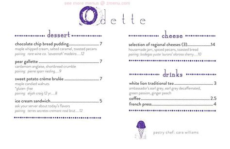 odette florence menu|Online Menu of Odette, Florence, AL